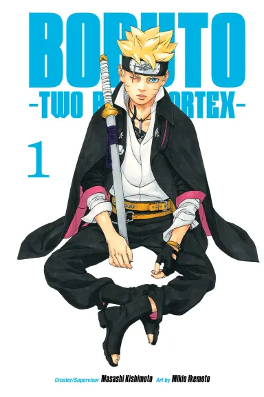 ภาพปกมังงะ Boruto: Two Blue Vortex เล่ม 1 จาก VIZ Media
