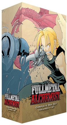 ภาพสินค้า Fullmetal Alchemist Complete Box Set แสดงกล่องและชุดมังงะจาก VIZ Media