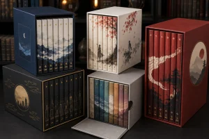 ภาพประกอบชุดกล่องมังงะหลายรูปแบบสำหรับเปรียบเทียบก่อนเลือกซื้อ Manga Series Box Set