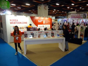 บูธ Korea Manhwa Contents Agency ในงาน Comic Exhibition ปี 2017