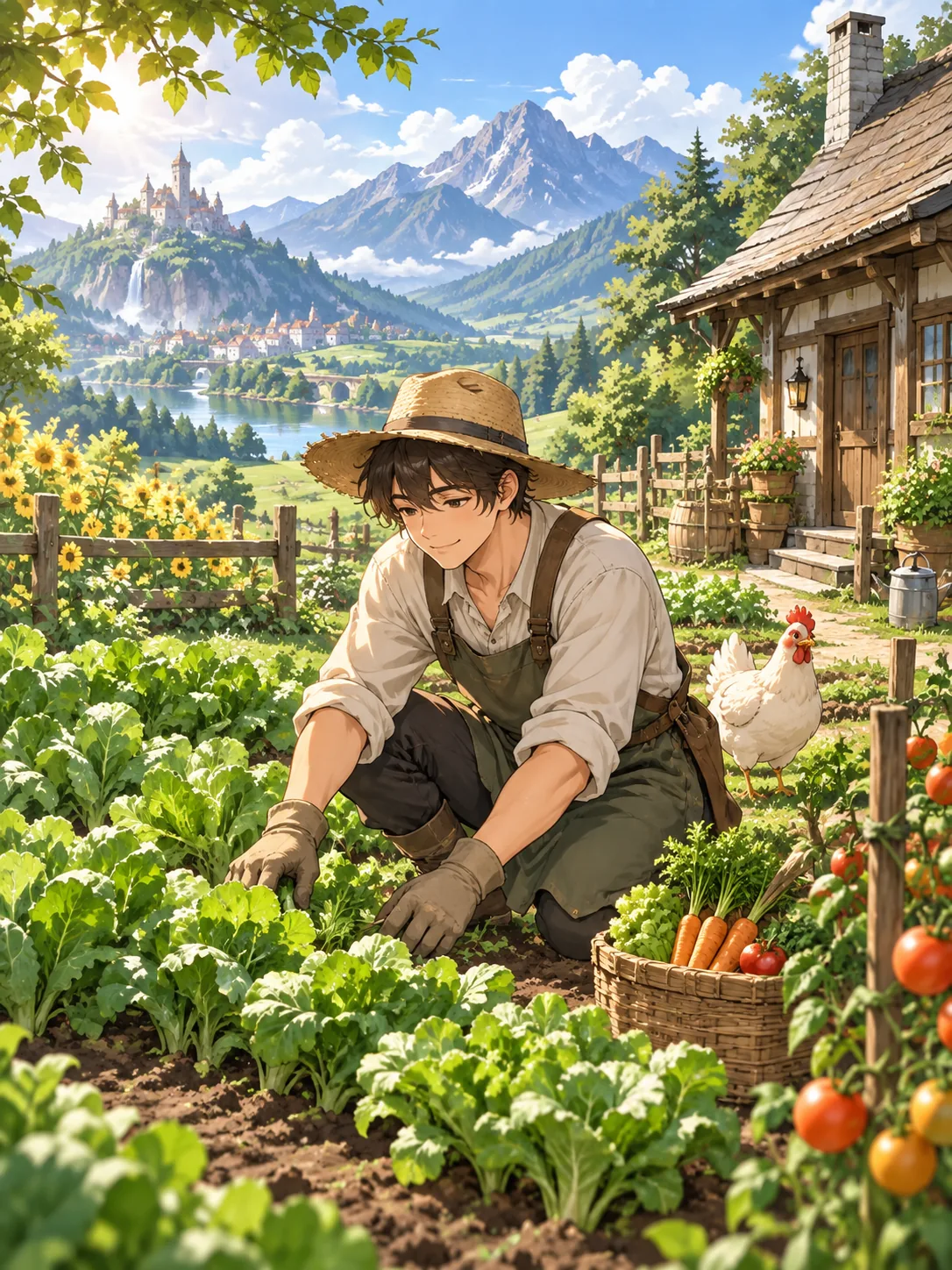 ภาพประกอบสร้างขึ้นสำหรับอันดับ 8 จาก Oricon: Farming Life in Another World