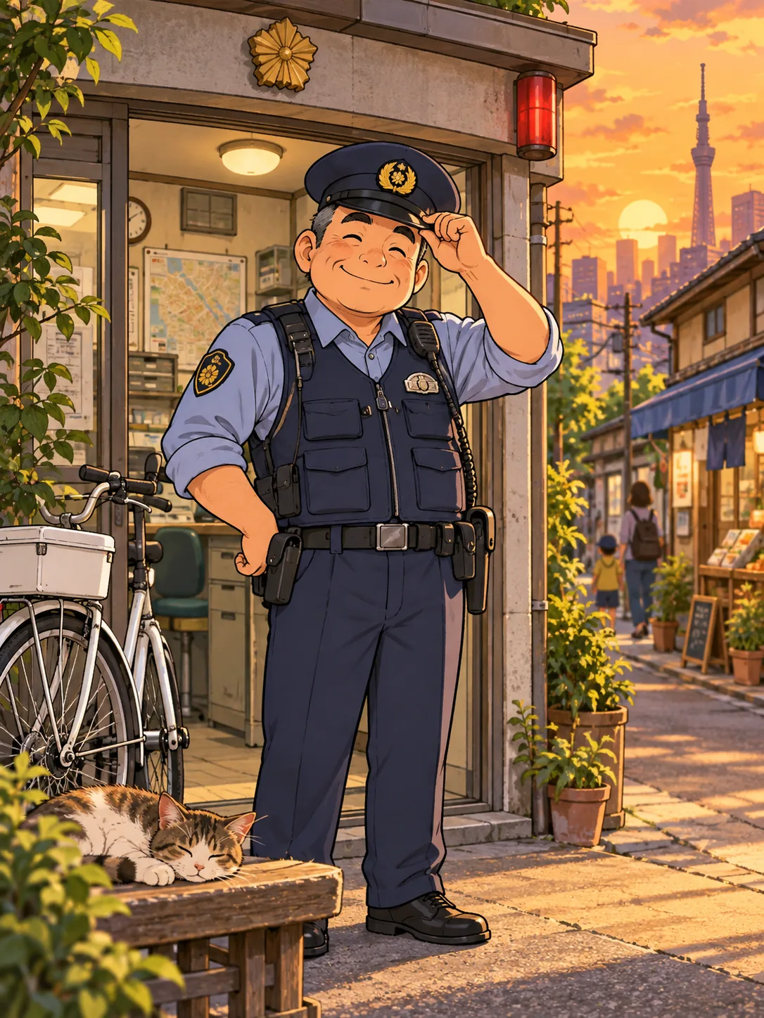 ภาพประกอบสร้างขึ้นสำหรับอันดับ 10 จาก Oricon: KochiKame: Tokyo Beat Cops