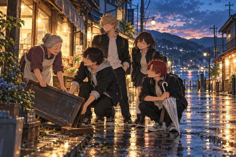 ภาพประกอบสร้างขึ้นสำหรับอันดับ 5 จาก Oricon: WIND BREAKER